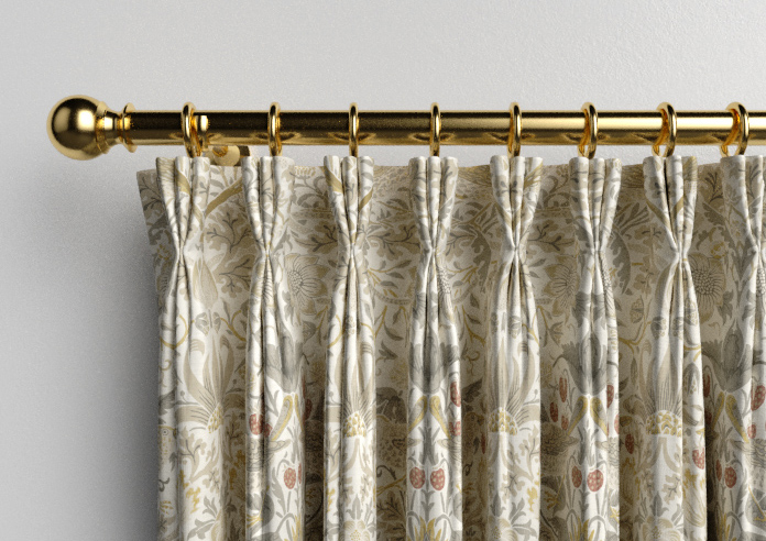 William Morris At Home Strawberry Thief, Ochre - Made to Measure Curtains - Image 11